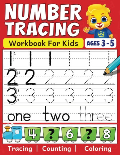 Number tracing workbook - number,